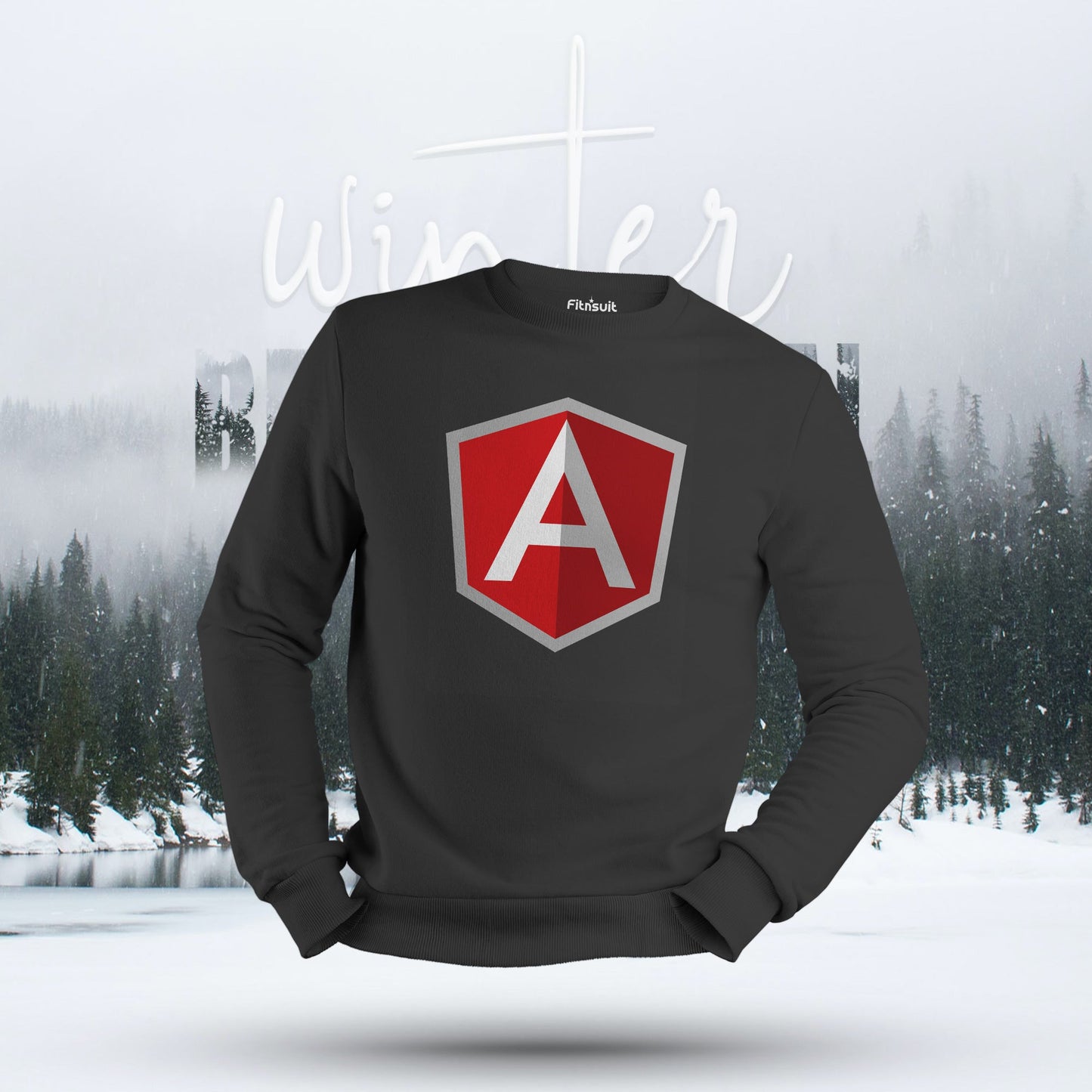 Angular Developer Shield Logo Hoodie & Sweatshirt