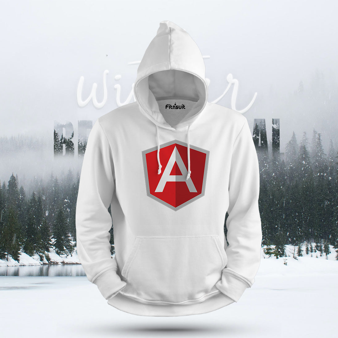Angular Developer Shield Logo Hoodie & Sweatshirt
