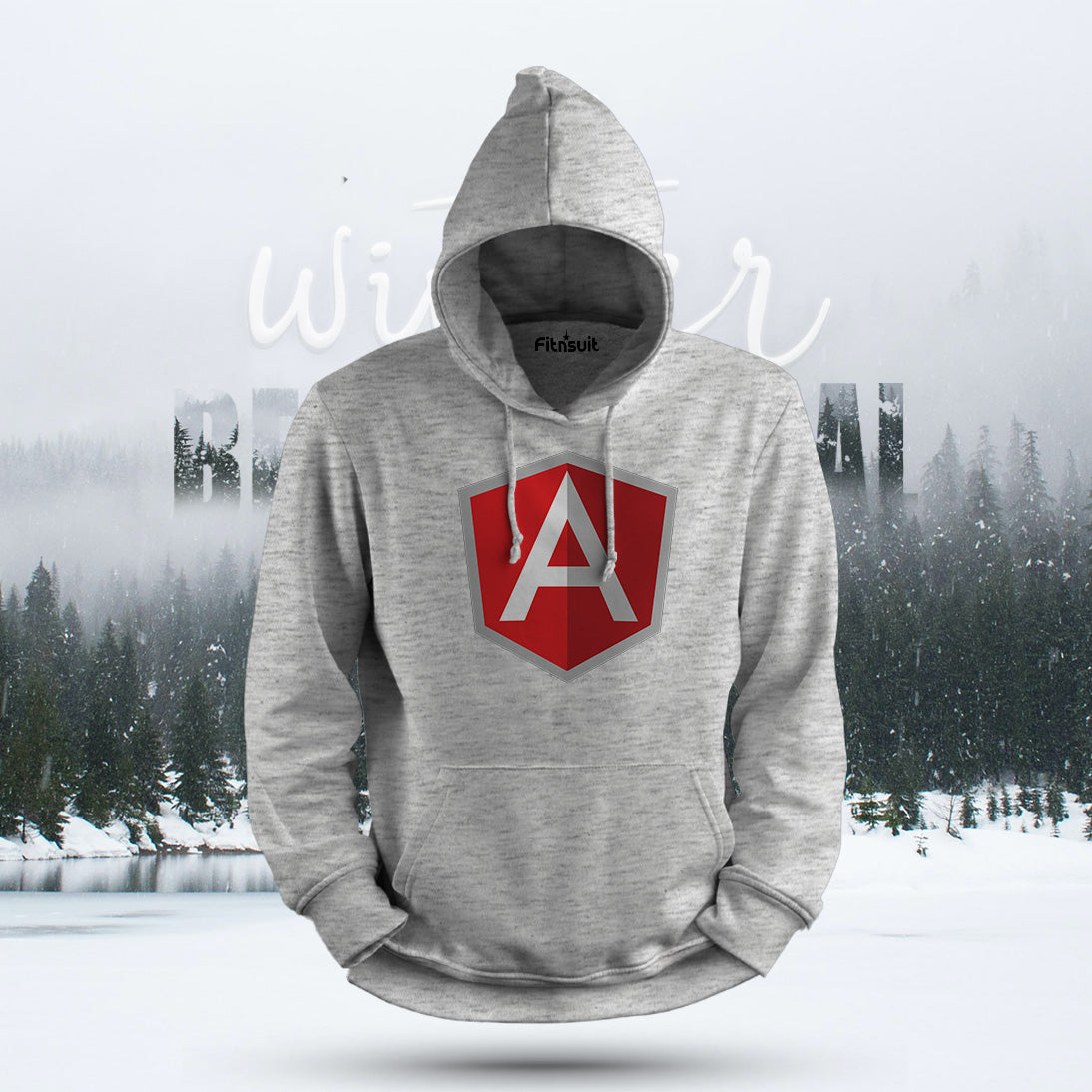 Angular Developer Shield Logo Hoodie & Sweatshirt