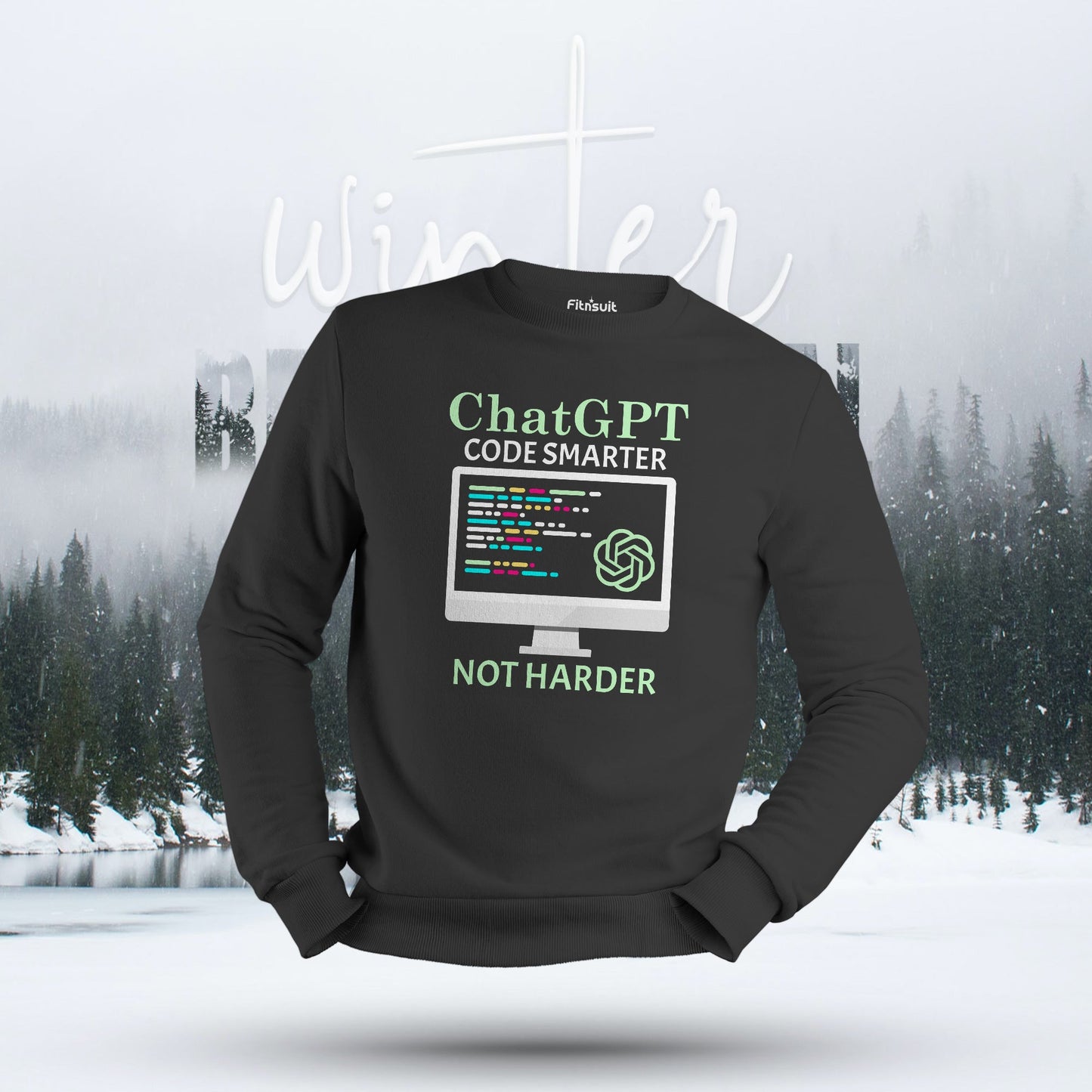 ChatGPT Code Smarter Not Harder Hoodie & Sweatshirt