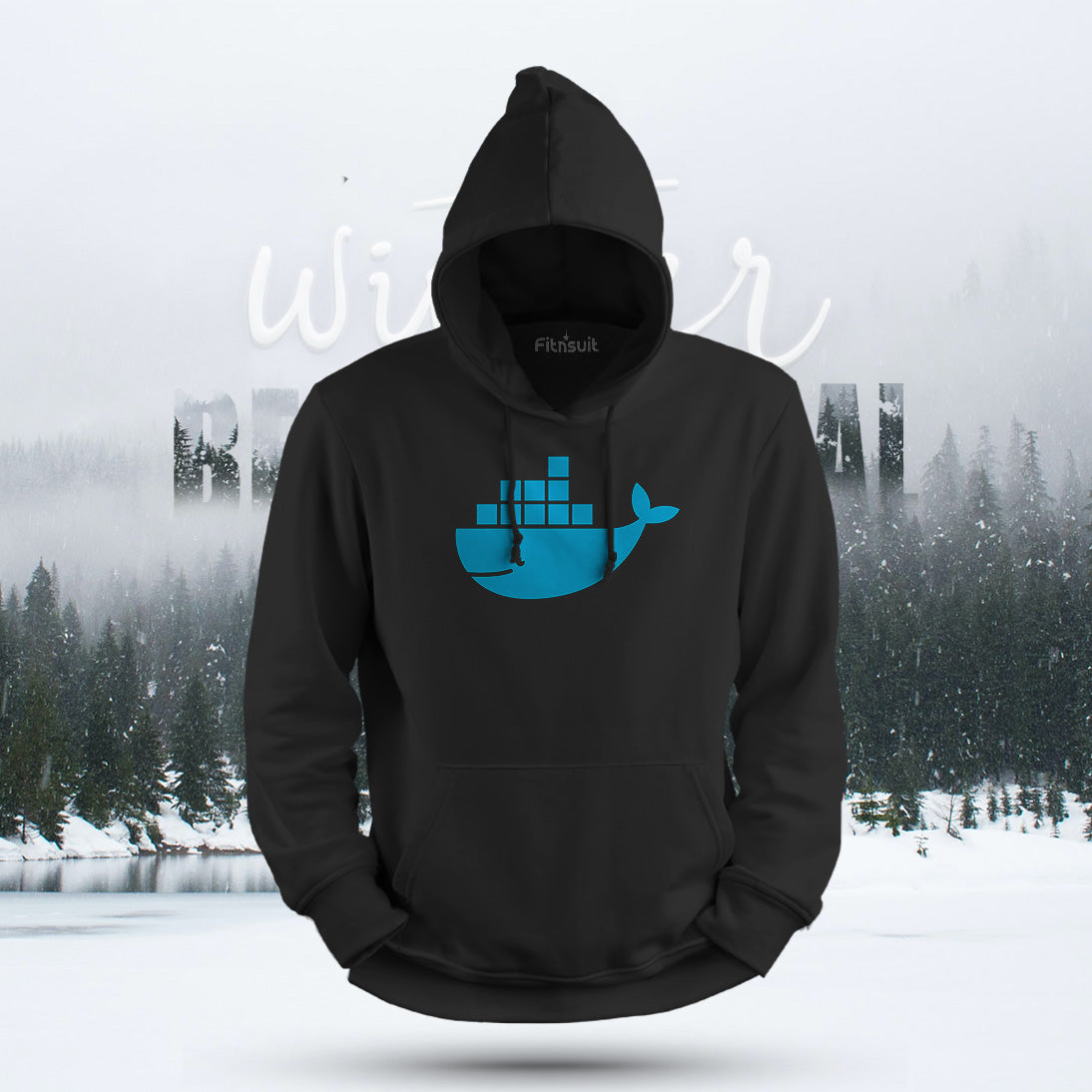 Docker Whale Minimal Logo Hoodie & Sweatshirt