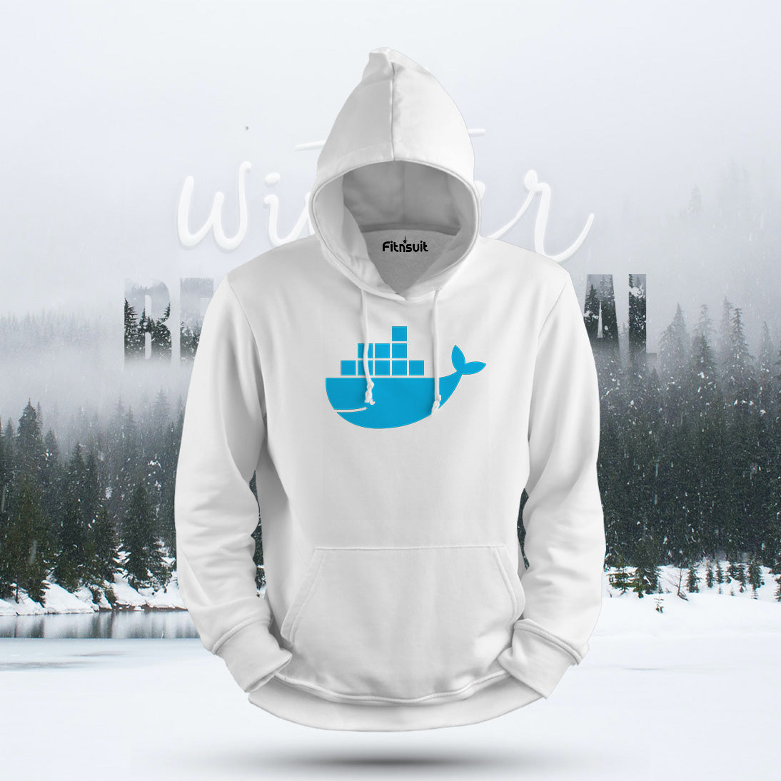 Docker Whale Minimal Logo Hoodie & Sweatshirt