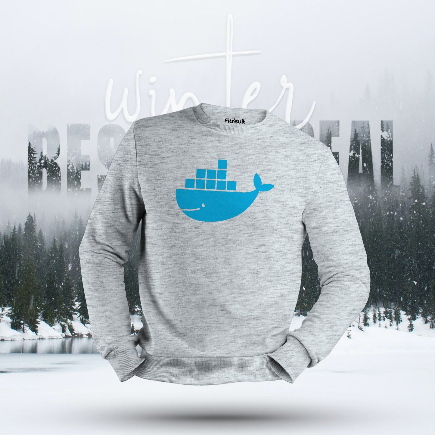 Docker Whale Minimal Logo Hoodie & Sweatshirt