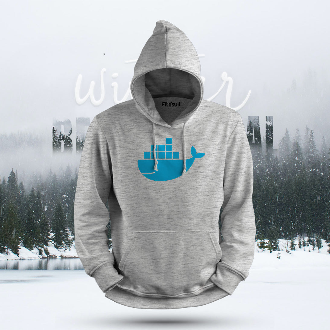 Docker Whale Minimal Logo Hoodie & Sweatshirt