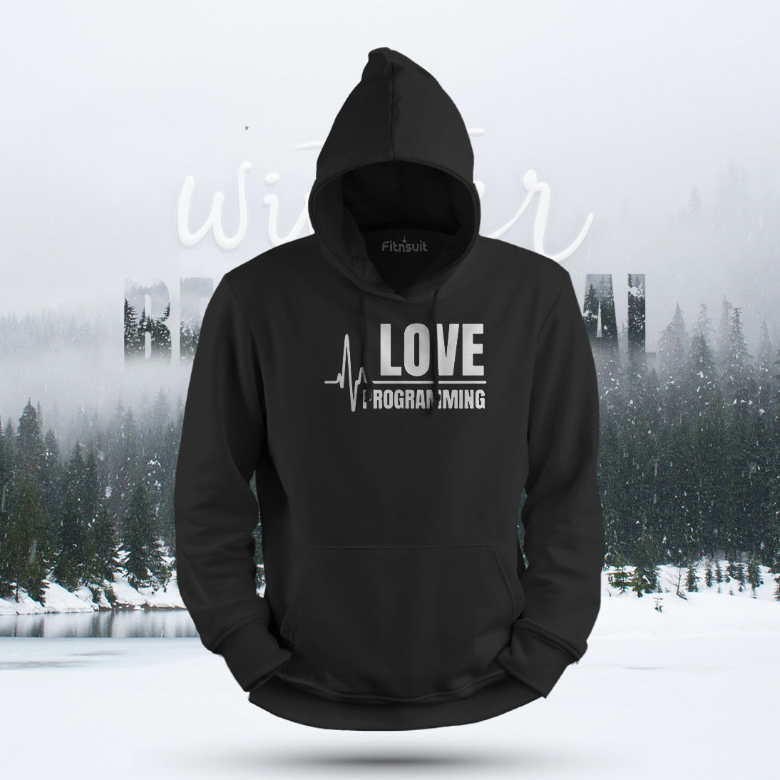 Love Programming Heartbeat Line Hoodie & Sweatshirt