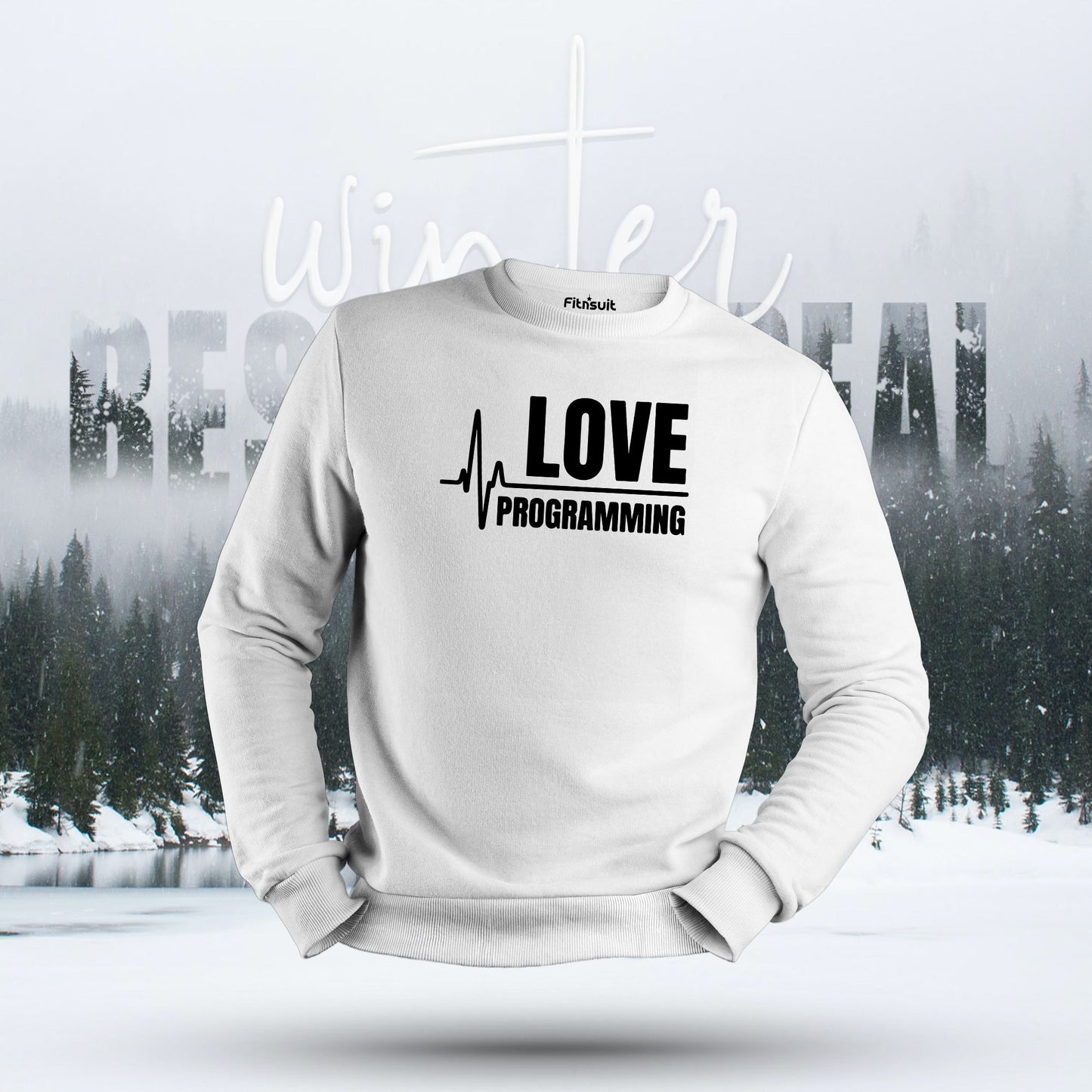 Love Programming Heartbeat Line Hoodie & Sweatshirt
