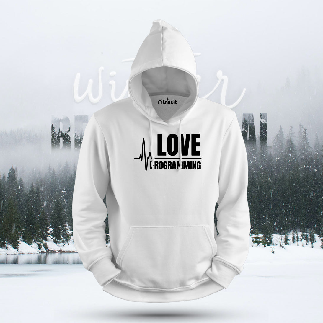Love Programming Heartbeat Line Hoodie & Sweatshirt
