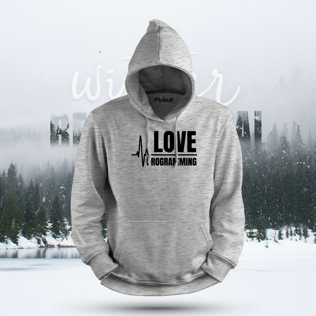 Love Programming Heartbeat Line Hoodie & Sweatshirt