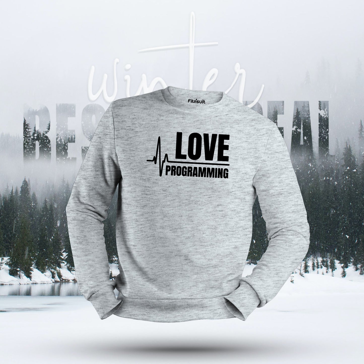 Love Programming Heartbeat Line Hoodie & Sweatshirt