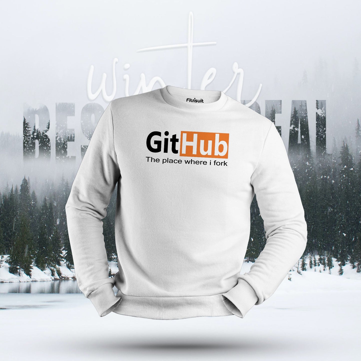 GitHub The Place Where I Fork Hoodie & Sweatshirt