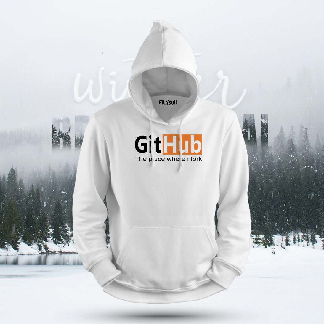 GitHub The Place Where I Fork Hoodie & Sweatshirt