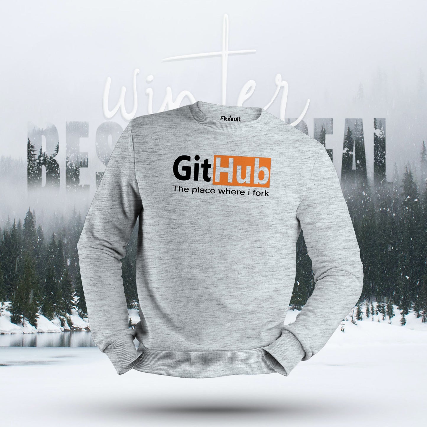 GitHub The Place Where I Fork Hoodie & Sweatshirt