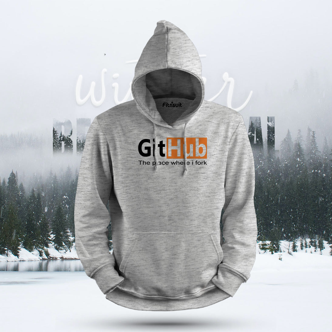 GitHub The Place Where I Fork Hoodie & Sweatshirt