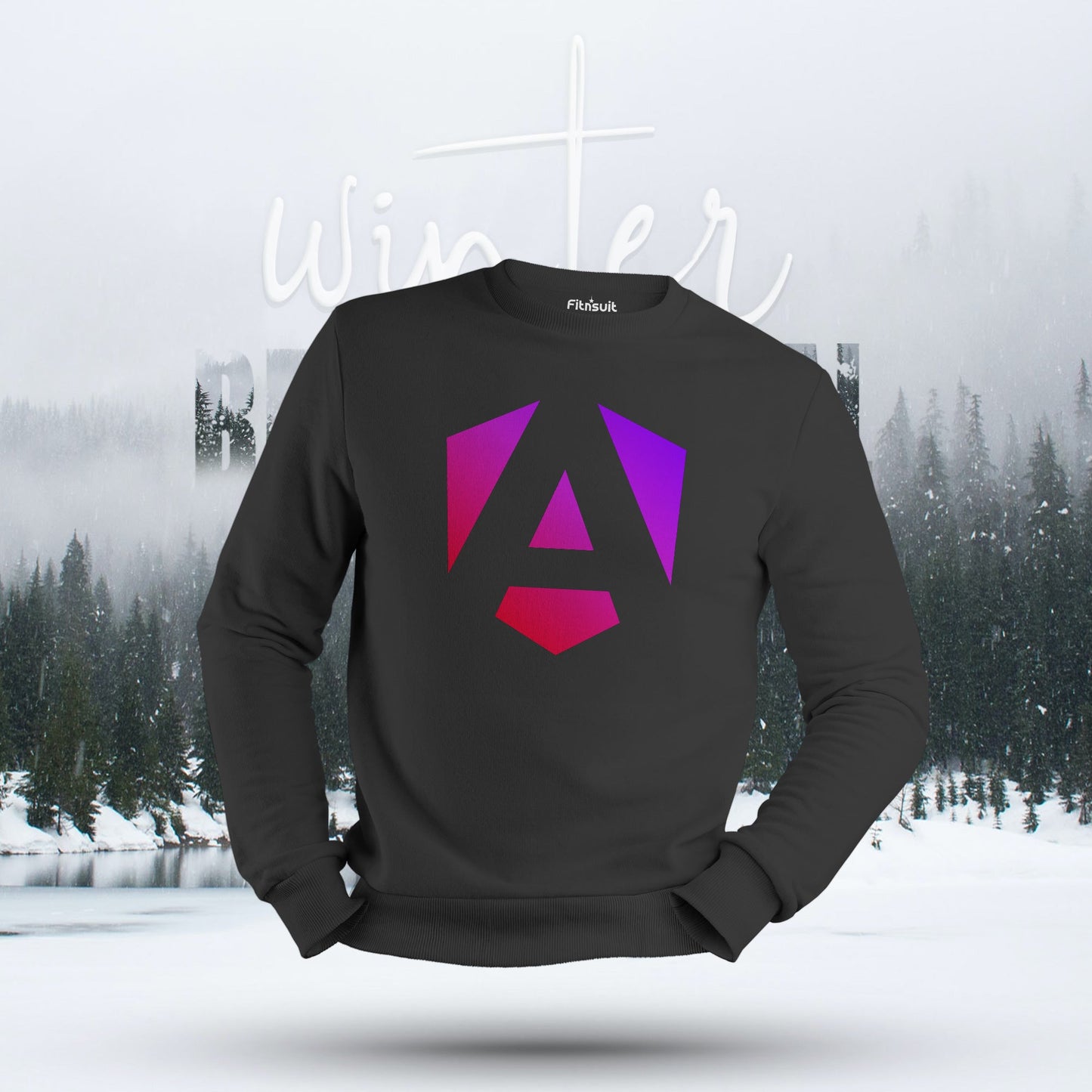 Angular Gradient Logo Developer Hoodie & Sweatshirt