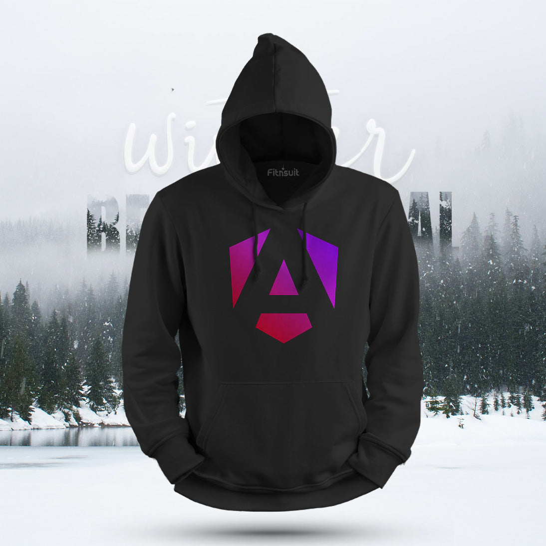 Angular Gradient Logo Developer Hoodie & Sweatshirt