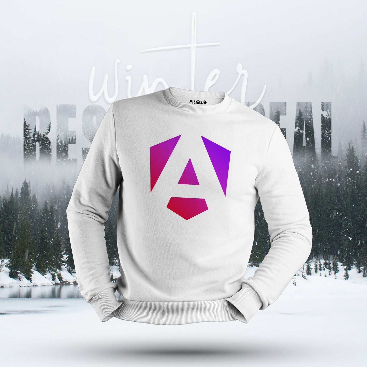 Angular Gradient Logo Developer Hoodie & Sweatshirt