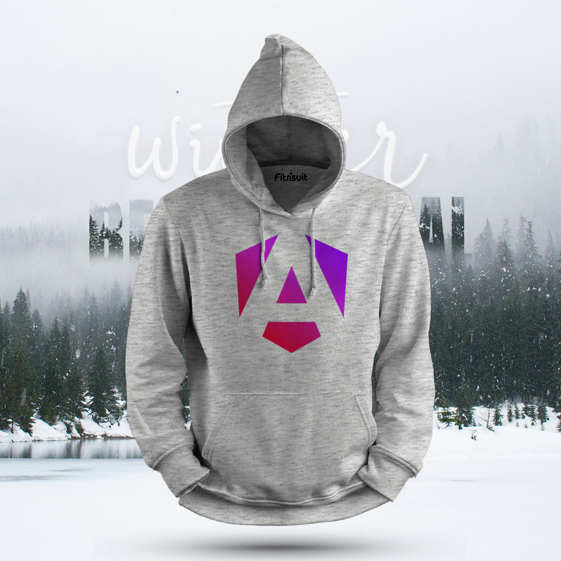 Angular Gradient Logo Developer Hoodie & Sweatshirt