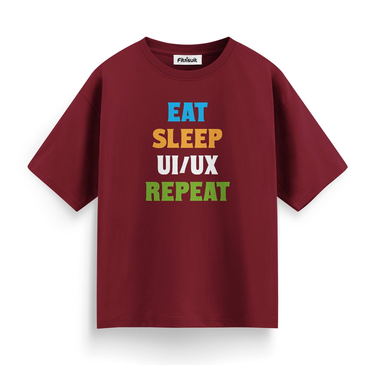 Eat Sleep UI/UX Repeat Color Text UI UX Designer T-Shirt