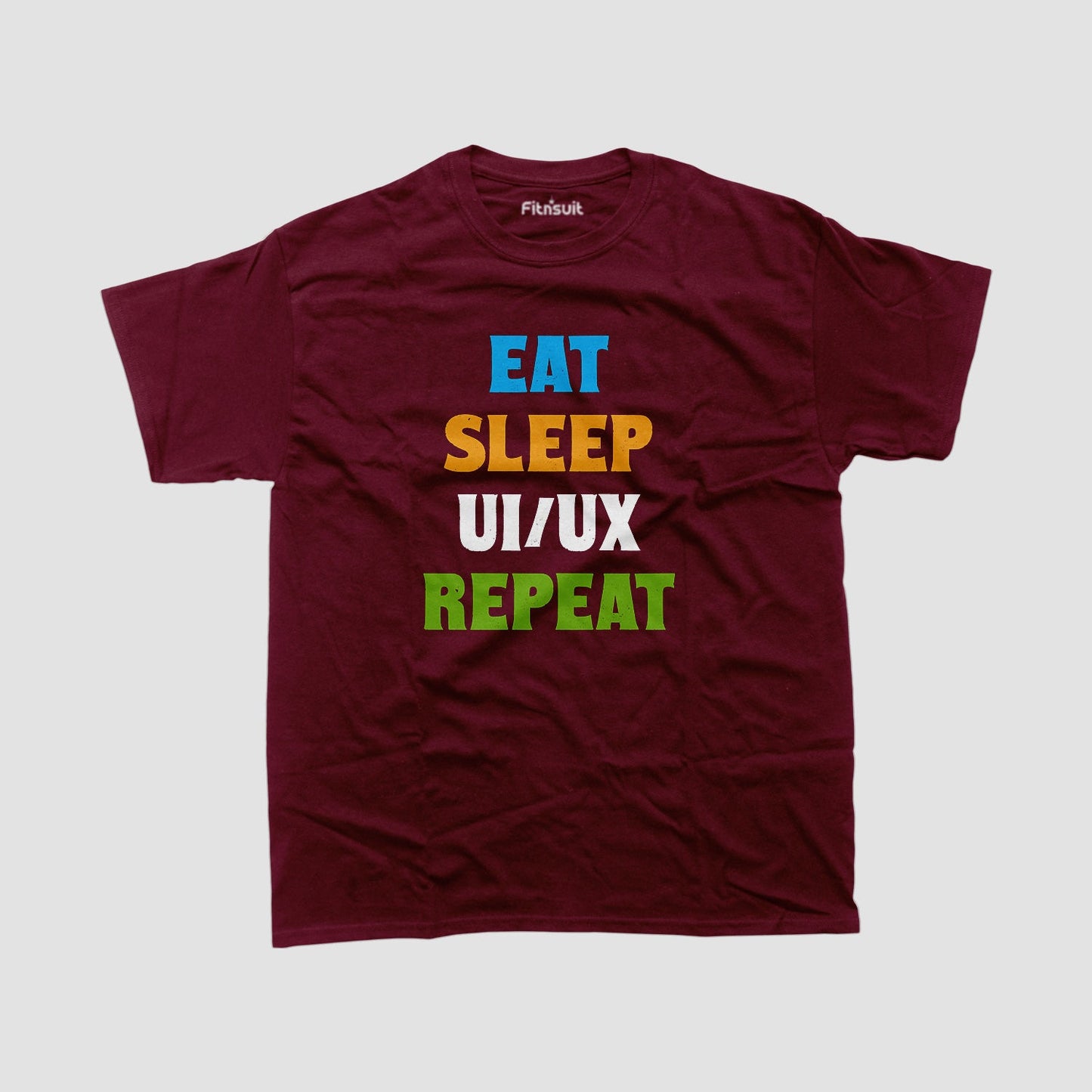Eat Sleep UI/UX Repeat Color Text UI UX Designer T-Shirt