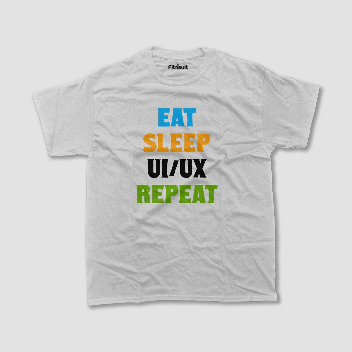 Eat Sleep UI/UX Repeat Color Text UI UX Designer T-Shirt