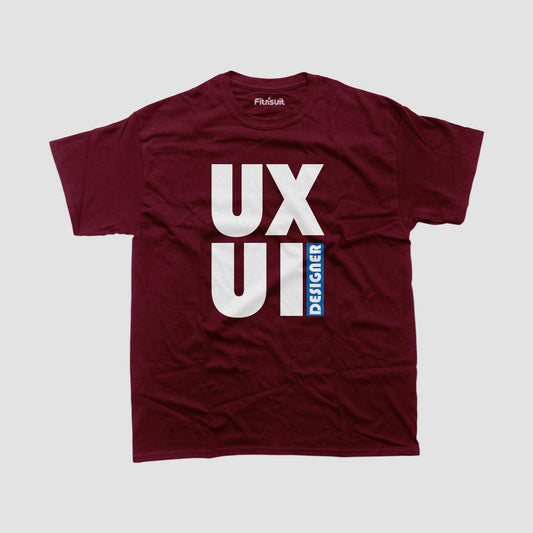 UX UI Designer Bold Stack Typography UI UX Designer T-Shirt