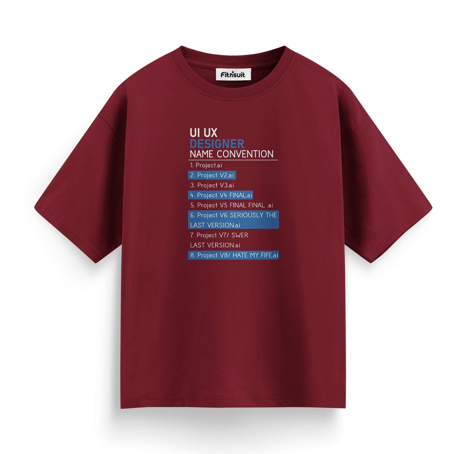 UI UX Designer Project Name Convention UI UX Designer T-Shirt