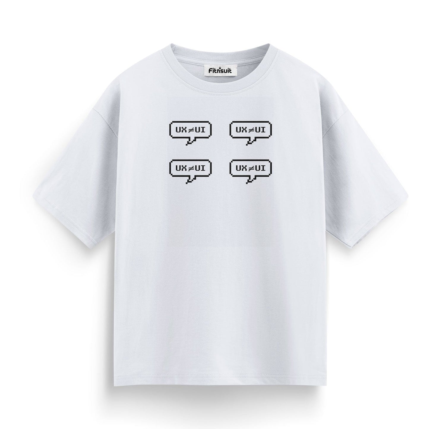 UX ≠ UI Speech Bubble Pattern UI UX Designer T-Shirt