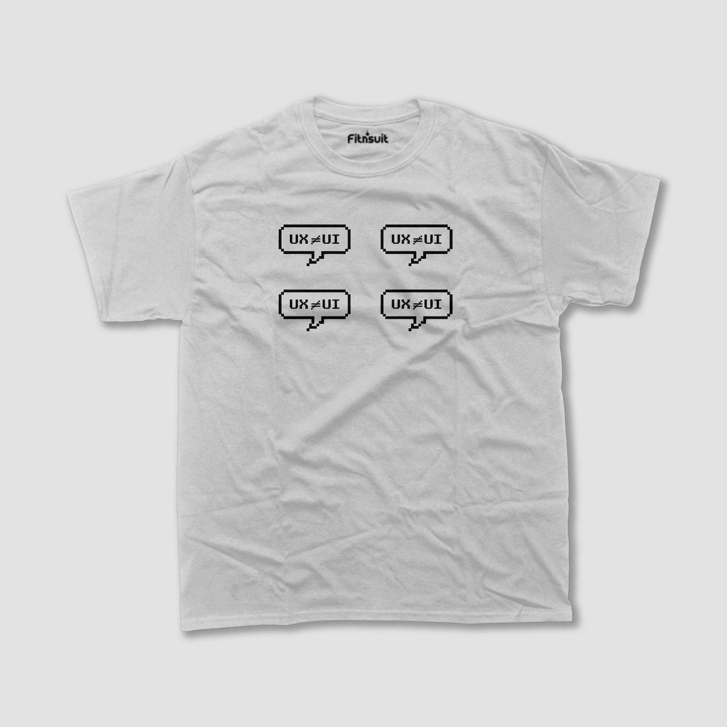 UX ≠ UI Speech Bubble Pattern UI UX Designer T-Shirt