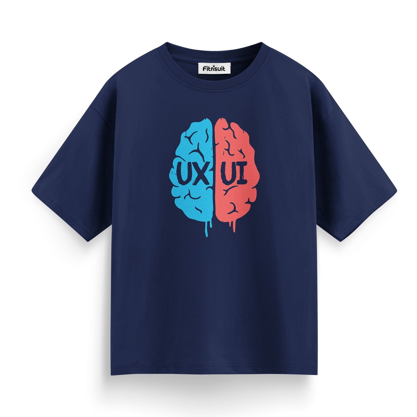 UX UI Brain Left vs Right Half UI UX Designer T-Shirt