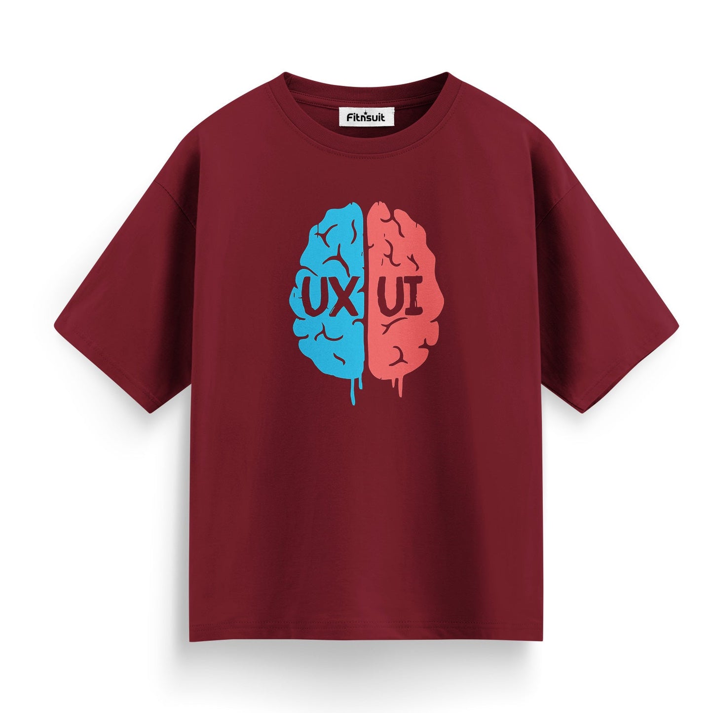 UX UI Brain Left vs Right Half UI UX Designer T-Shirt