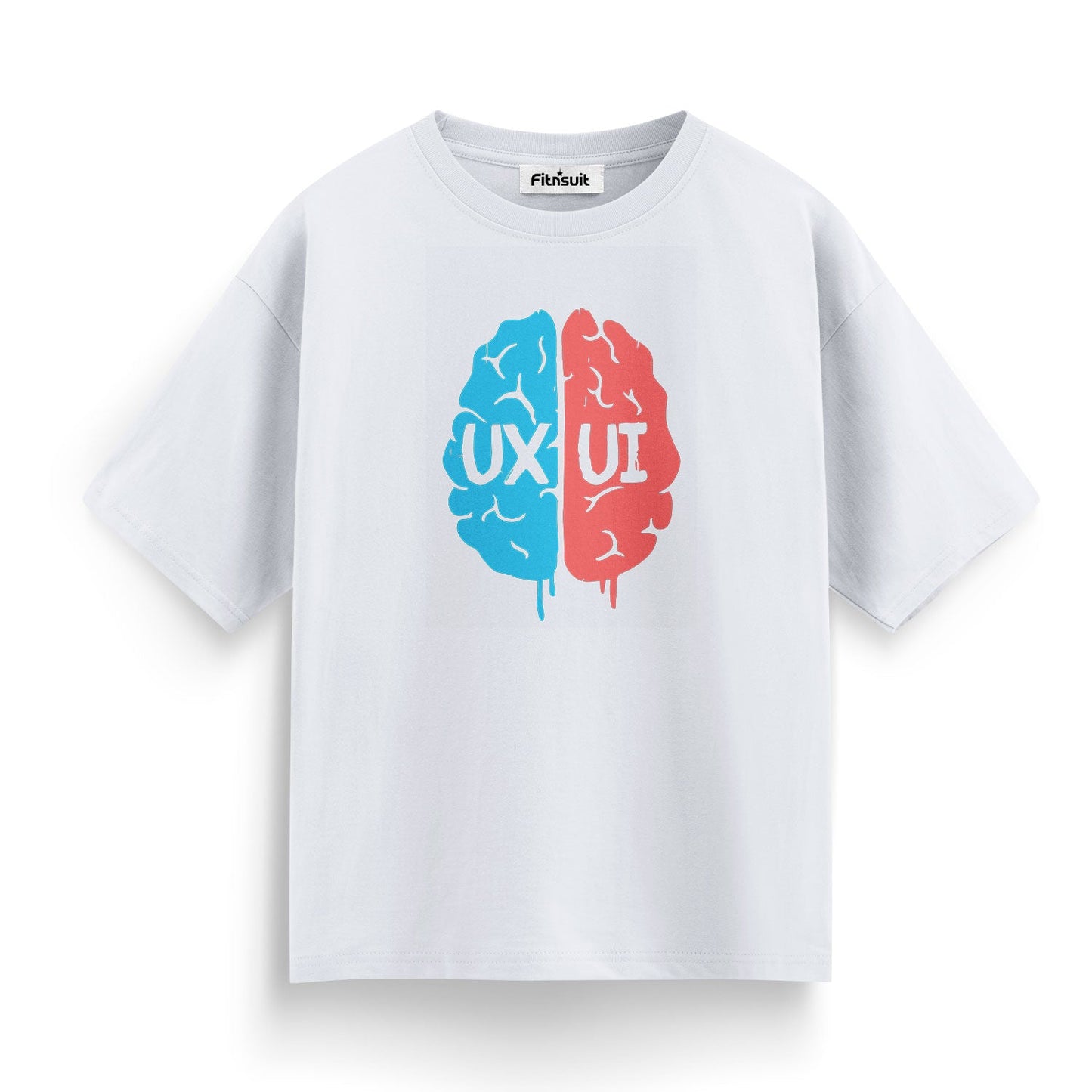UX UI Brain Left vs Right Half UI UX Designer T-Shirt