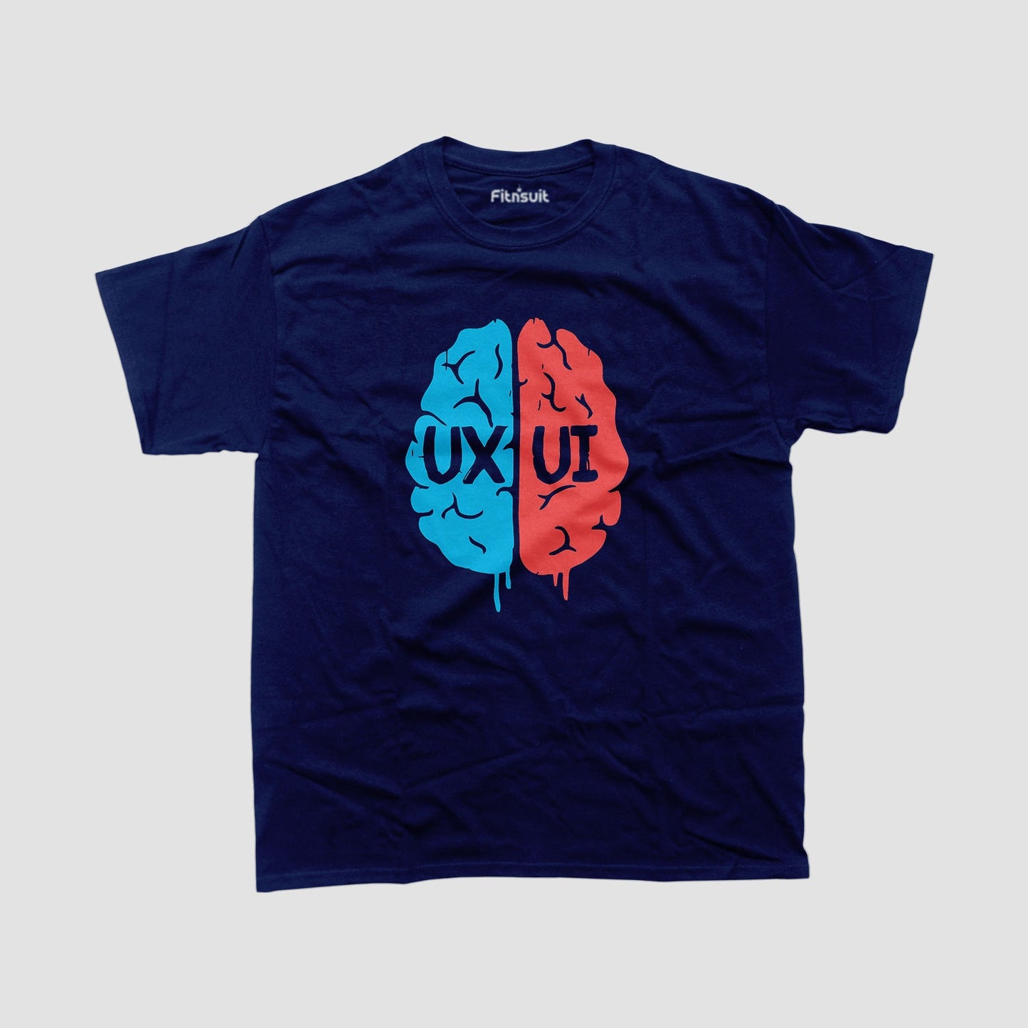 UX UI Brain Left vs Right Half UI UX Designer T-Shirt