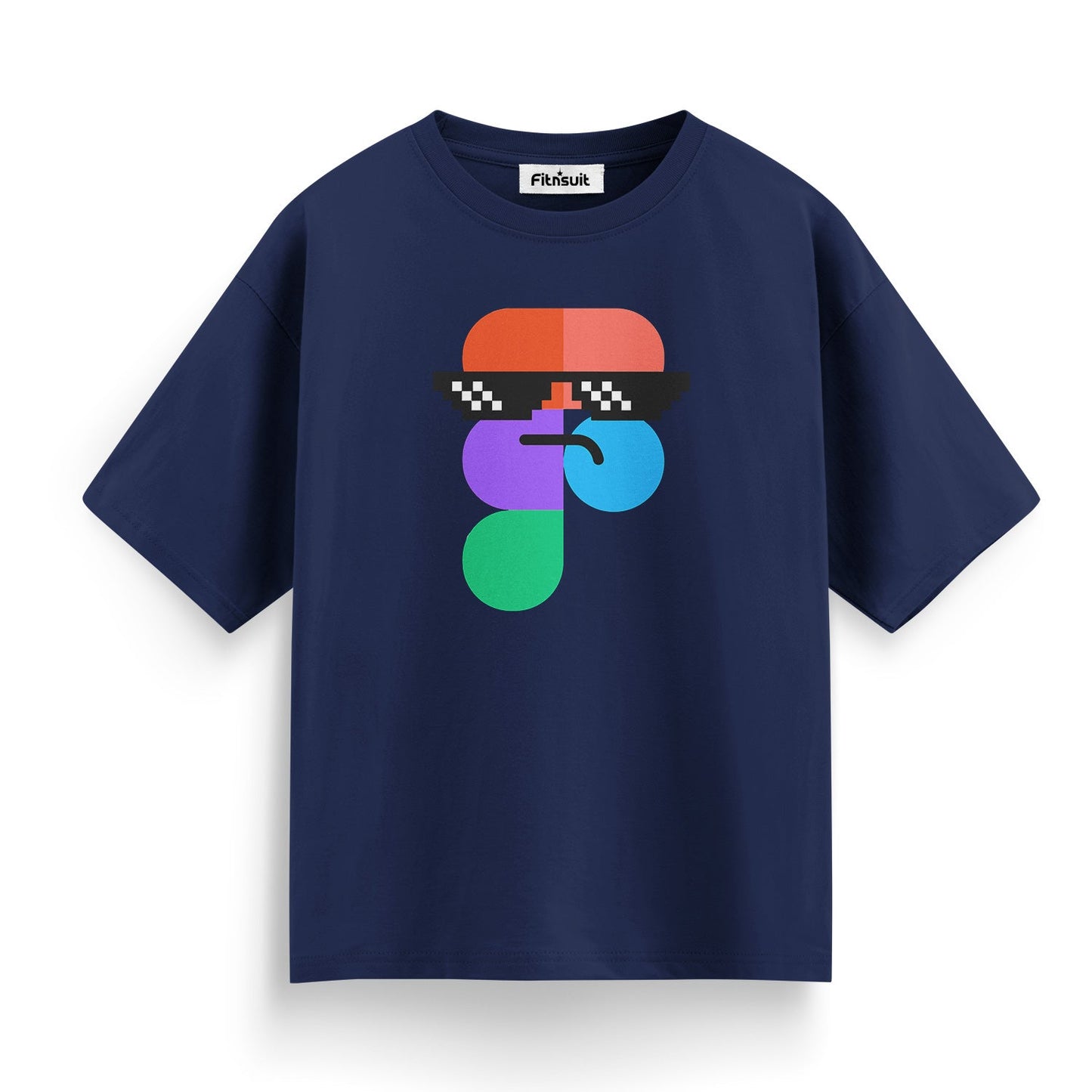 Figma Cool Sunglasses Character UI UX Designer T-Shirt
