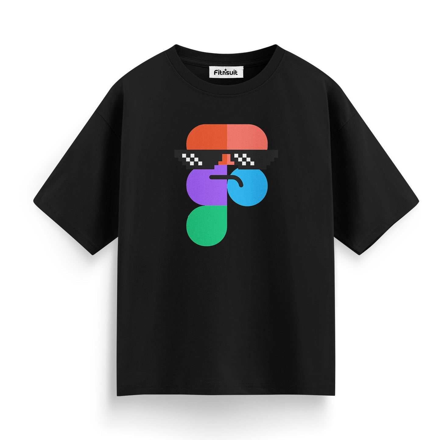Figma Cool Sunglasses Character UI UX Designer T-Shirt