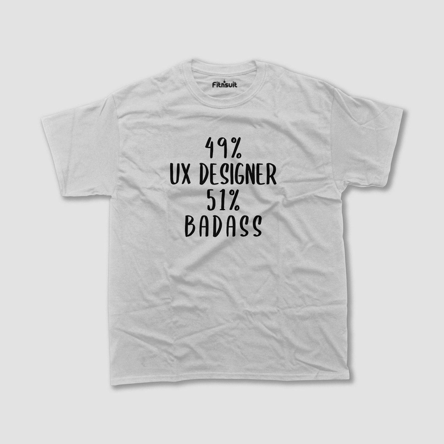 49% UX Designer, 51% Badass UI UX Designer T-Shirt